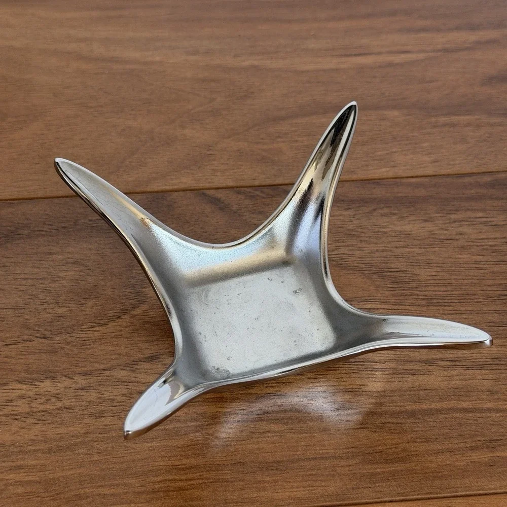 William Mack Umbra‎ Chrome Ring Holder Dish Trinket Tray Splash Design